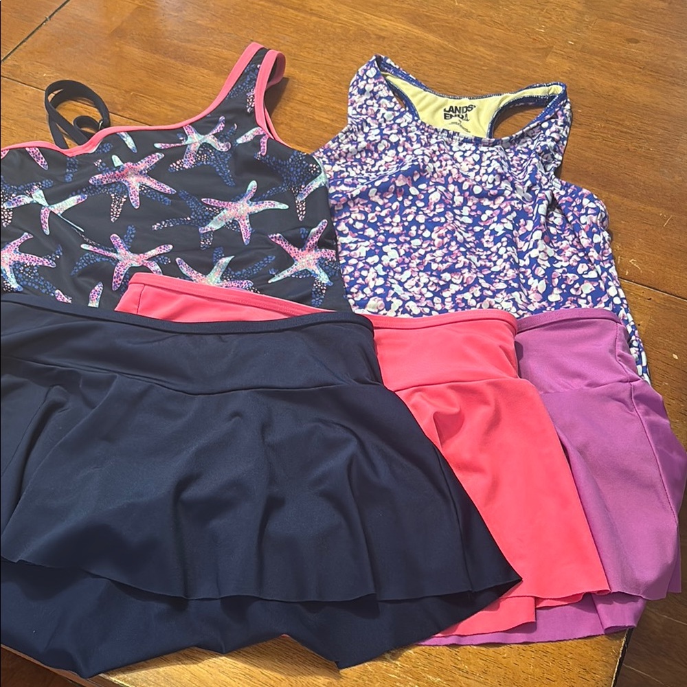 Lot of Girls' LandsEnd Swim Suits